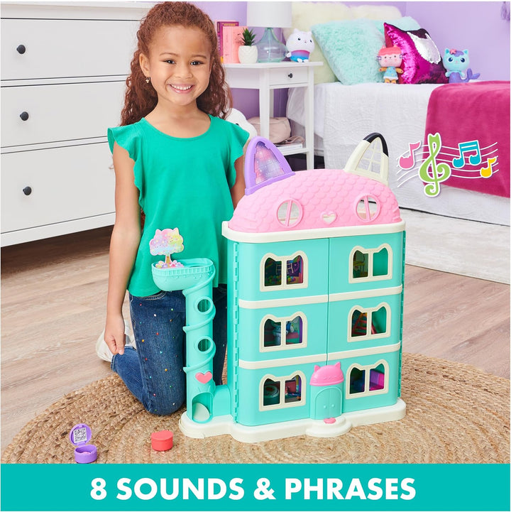 Casa de muñecas Gabby's Dollhouse Purrfect con 15 piezas que in...