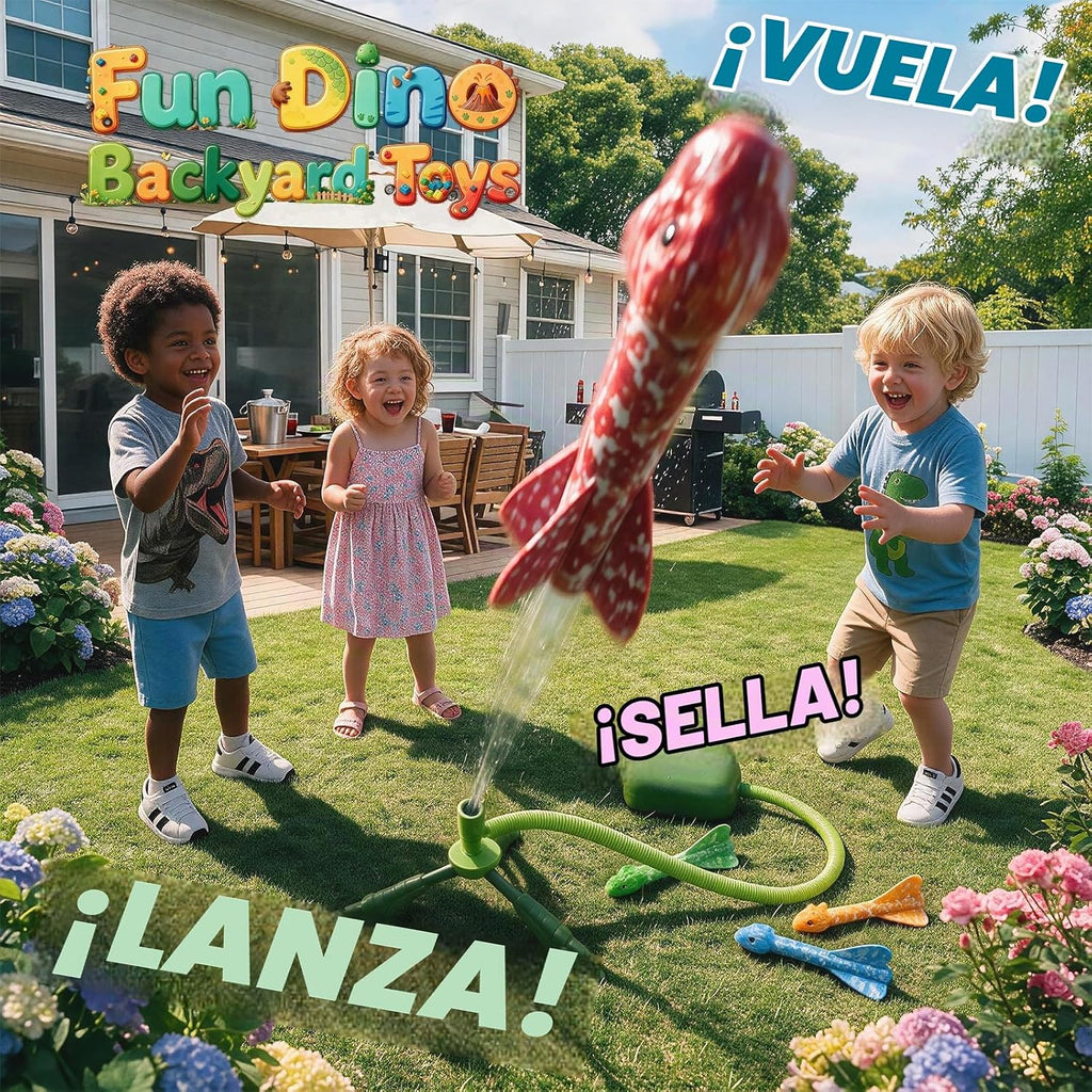 Juguetes de dinosaurio para niños de 3 a 5 años, lanzacohetes de camuflaje