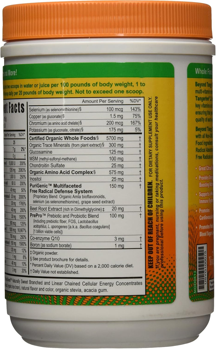 Youngevity Beyond Tangy Tangerine 2.0 Citrus Peach Fusion Complejo...