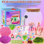 Gifmore Kit de terrario con luz de unicornio para niñas de 4 a 12 años, juego de juguetes de manualidades de unicornio, regalos de cumpleaños para niños y niñas