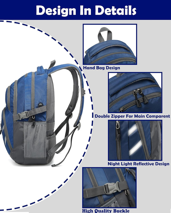 ProEtrade - Mochila para universidad con compartimento para laptop,...