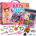 JOVA Klever Kits - Suministros para artes y manualidades, más de 2000 piezas de joyería de estudio en caja de manualidades, kit de fabricación de pulseras con temática de princesa