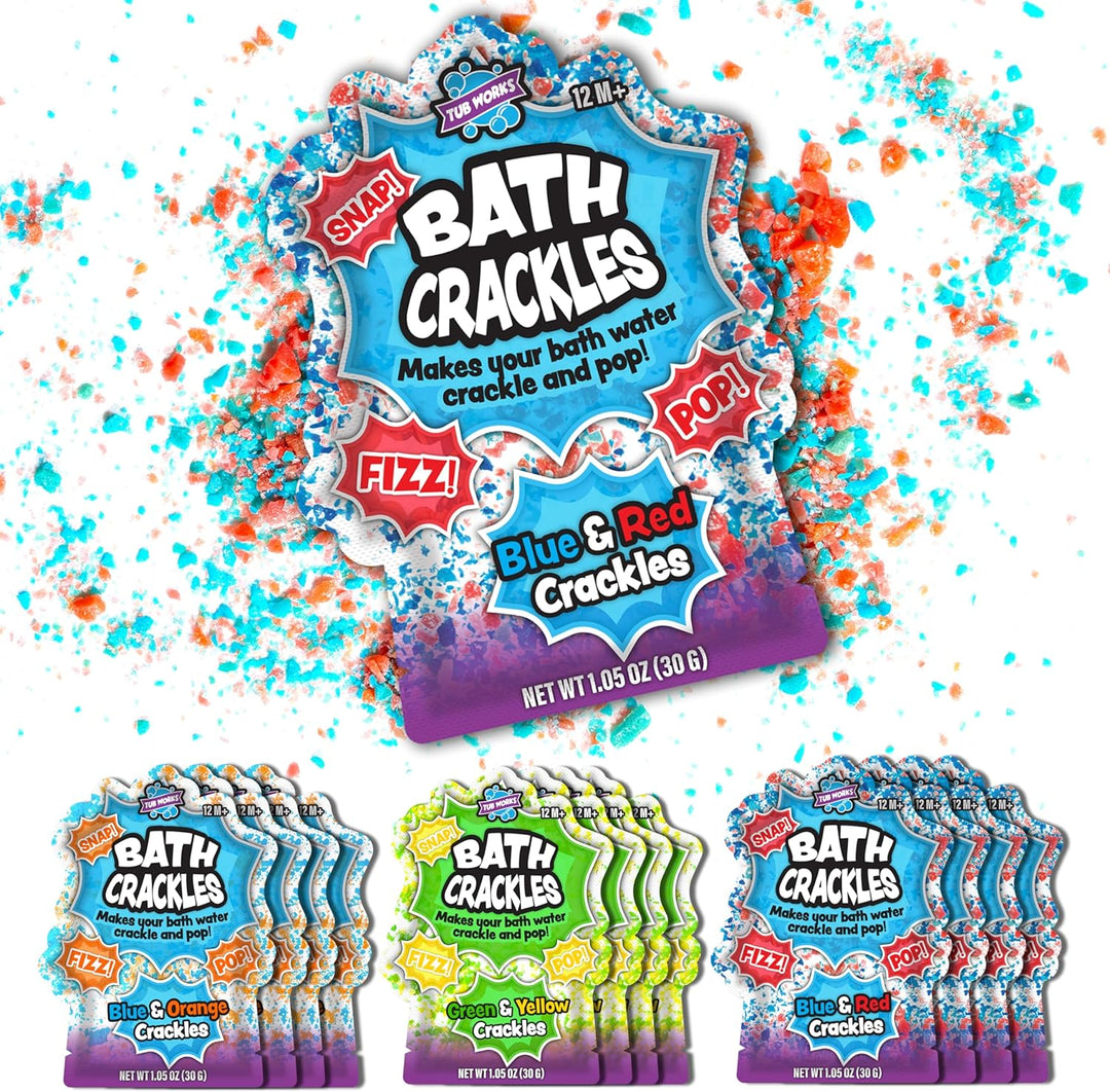Tub Works Bath Crackles - Juguete de baño paquete variado