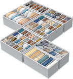Simple Houseware Organizadores Divisores de Cajón para Ropa Interior, Surtido, 7 piezas