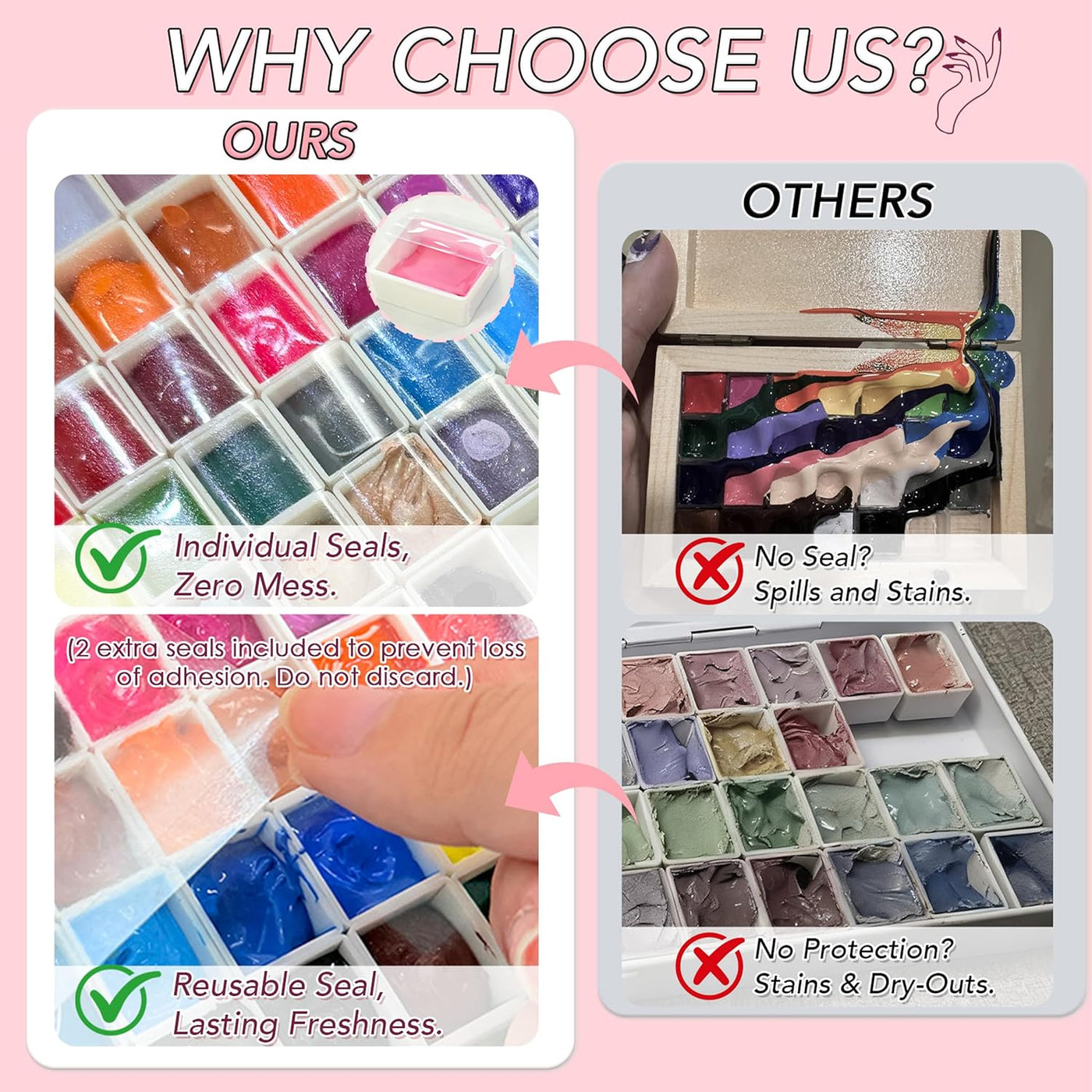 GZIXBDA Paleta de esmaltes de gel y herramientas de 57 colores | Pi...