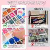 GZIXBDA Paleta de esmaltes de gel y herramientas de 57 colores | Pi...