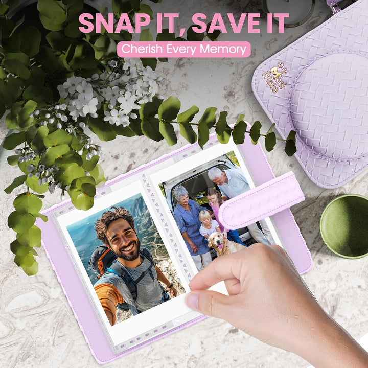 Fujifilm Instax Mini 12 Cámara Instantánea Morado Lila + Funda de D...
