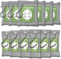 12 paquetes de bolsas purificadoras de aire de bambú, bolsas de carbón activado absorbentes de olores, absorbentes de humedad, ambientador de aire natural para auto, desodorante para zapatos