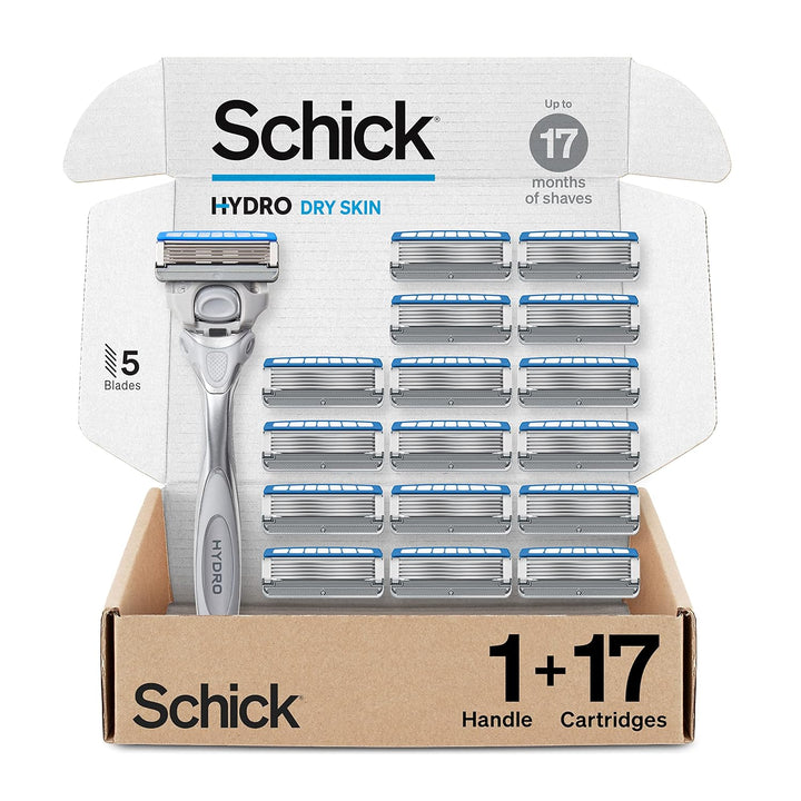 Schick Maquinillas de afeitar Hydro Dry para hombres | Maquinillas...