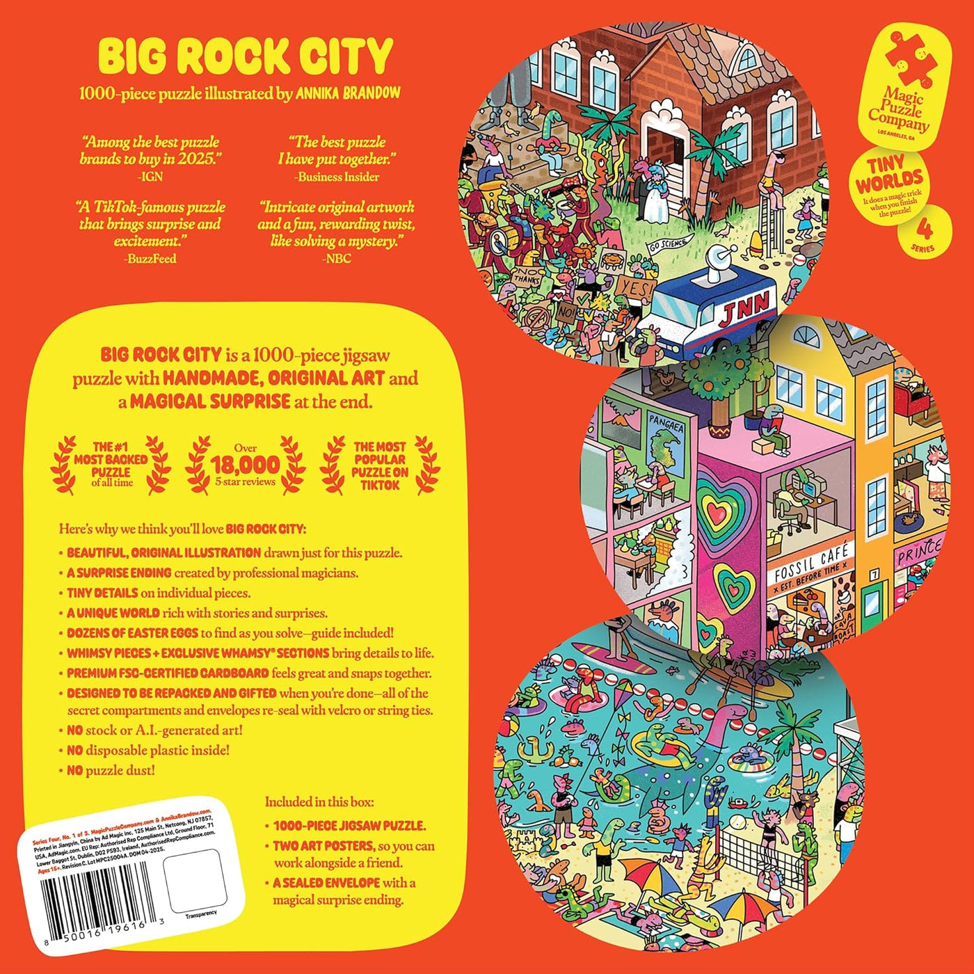 Big Rock City Rompecabezas de 1000 piezas de The Magic