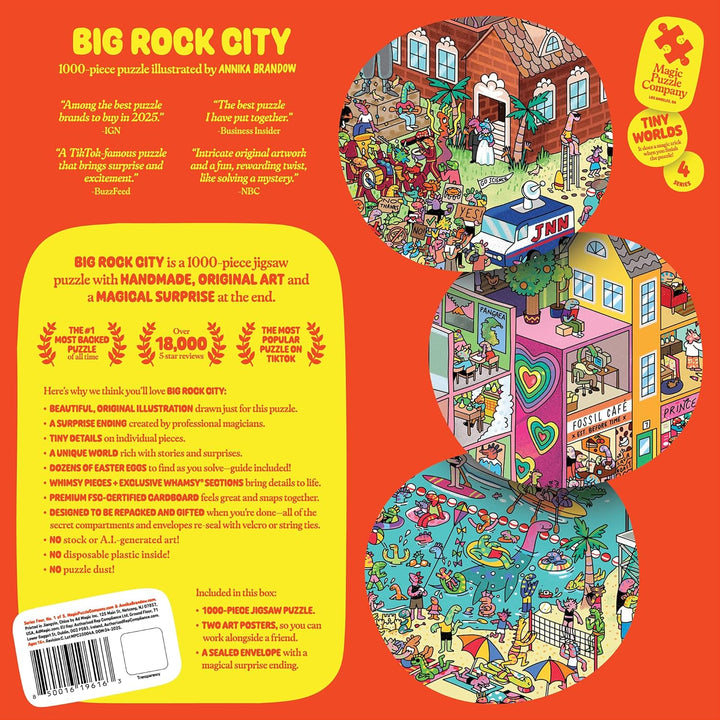 Big Rock City Rompecabezas de 1000 piezas de The Magic