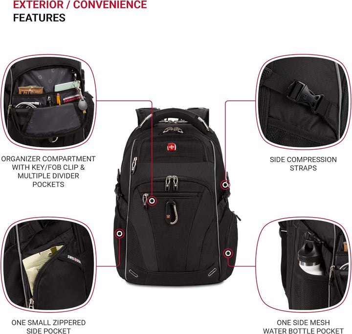 SwissGear Endure ScanSmart \u2013 Mochila para laptop con tecnologí...