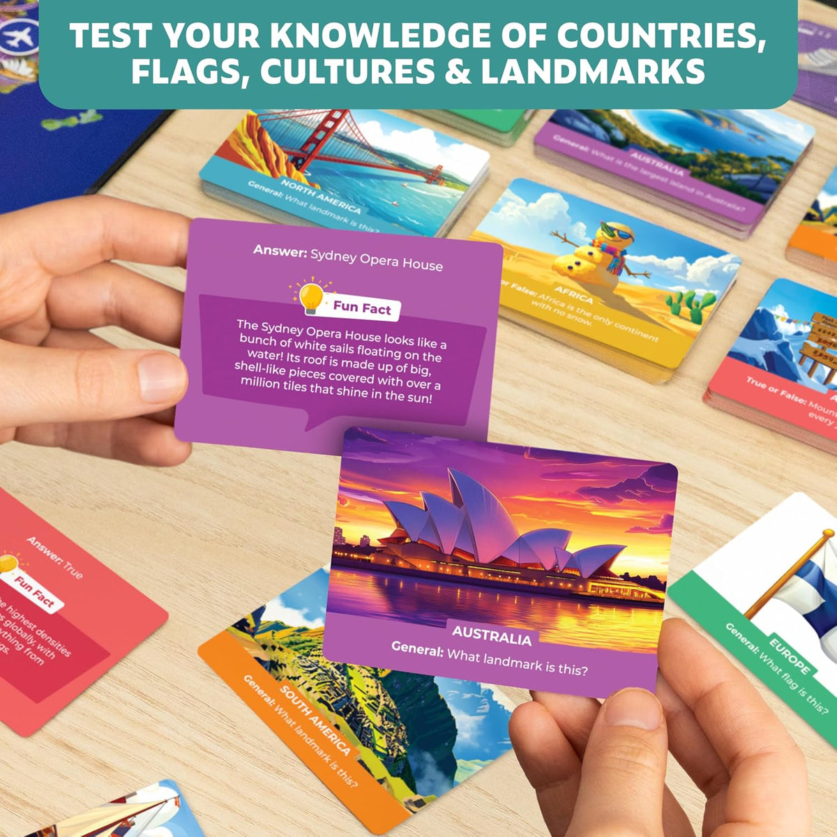 Stamp It! World Tour, juego de mesa educativo de geografía para niños de 8