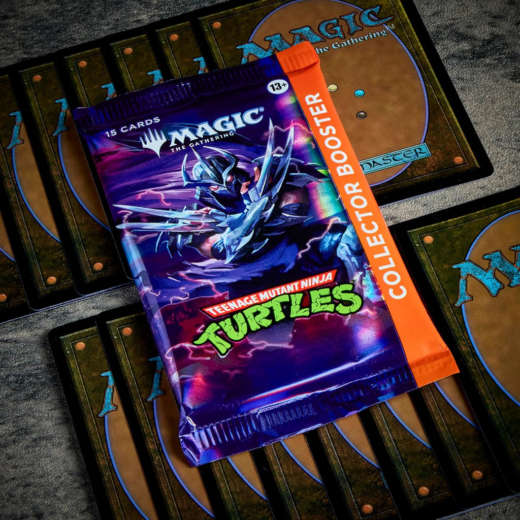 Magic: The Gathering Teenage Mutant Ninja Turtles - Caja de refuerzo de coleccionista | 12 paquetes | Juego de cartas coleccionables