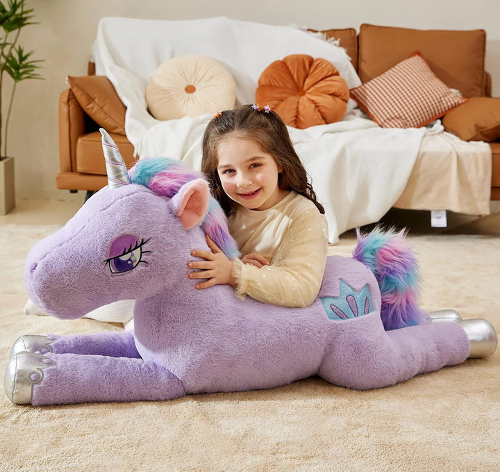 IKASA Animal de Peluche de Unicornio Gigante, Juguetes Suaves Grand...