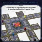 Juego de mesa sin escape, juego de mesa de estrategia para adultos, familia, fiesta, juego de laberinto de traidor de sabotaje espacial estratégico único con azulejos, diversión para niños, adolescentes, adultos, de 2 a 8 jugadores