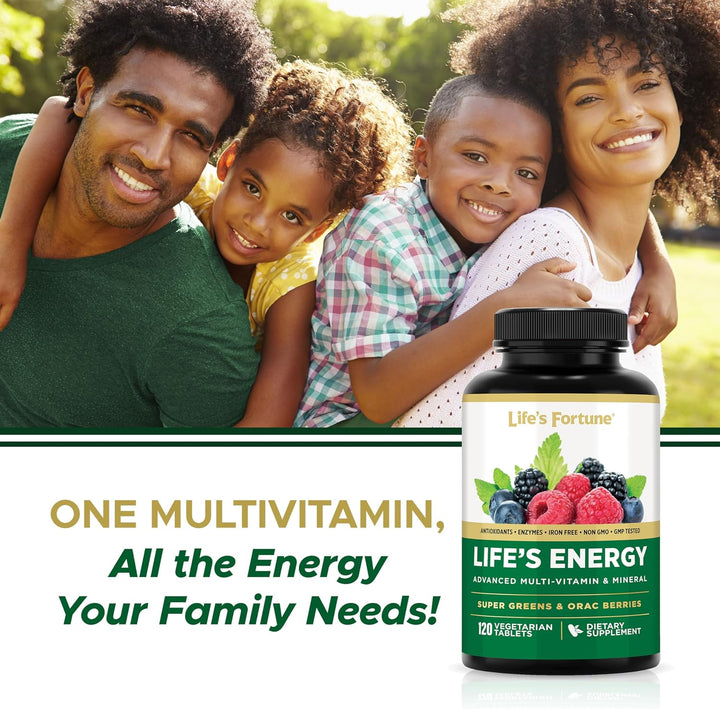 Life's Energy Advanced - Multivitamínico diario avanzado para h...