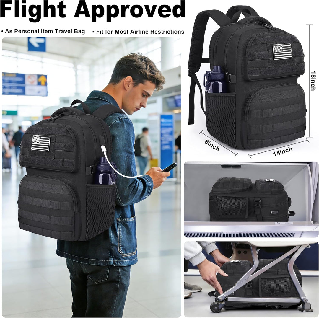 MOZETO Mochila para computadora portátil, 17 pulgadas de inspiració...