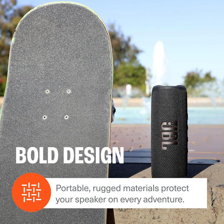 JBL Flip 6 (gris) + paquete con divvi! Funda protectora rígida