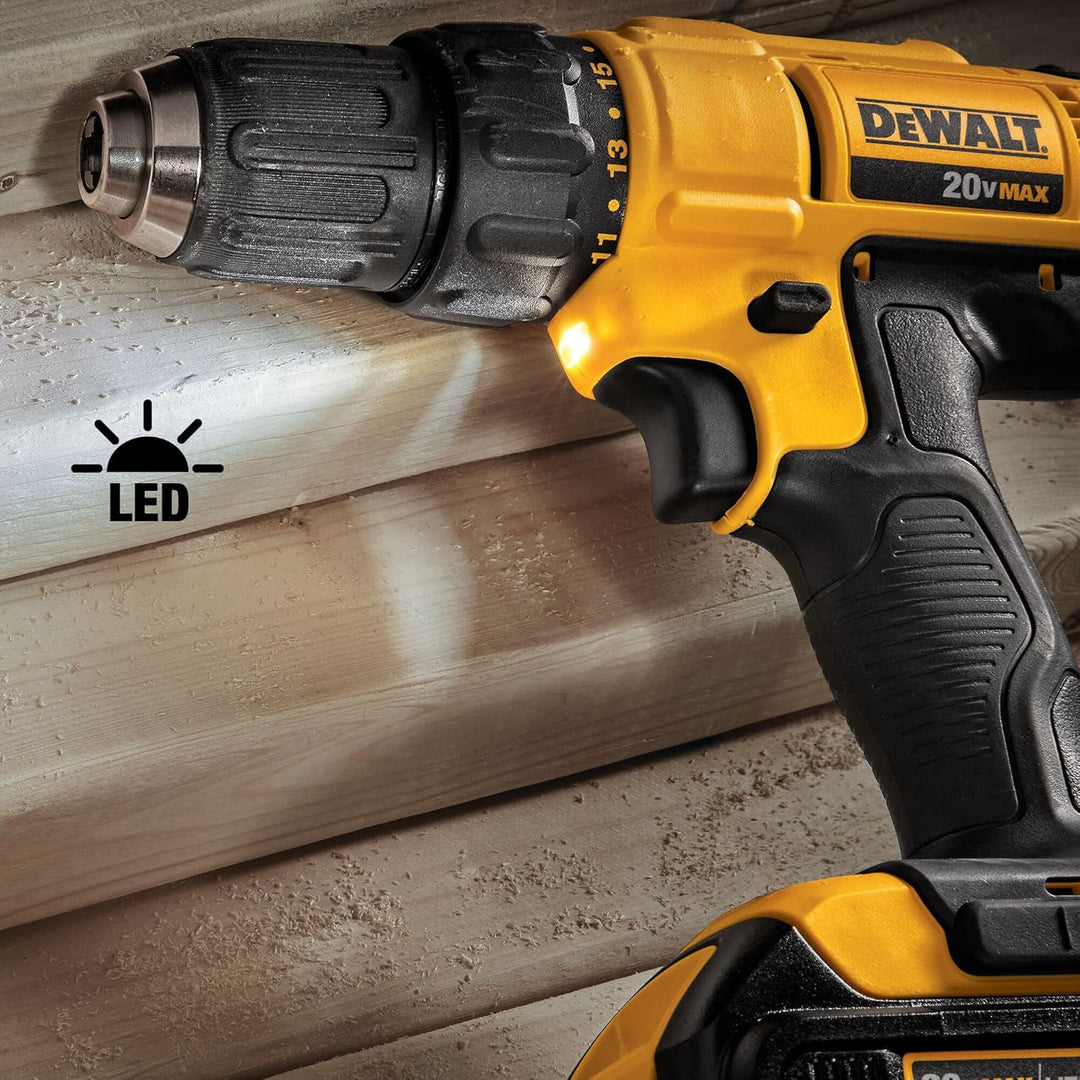 DEWALT Kit de combo de perforación inalámbrico de 20V MAX, 2-Herram...