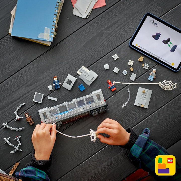 LEGO Marvel Spider-Man vs Doc Ock Subway Train Scene -