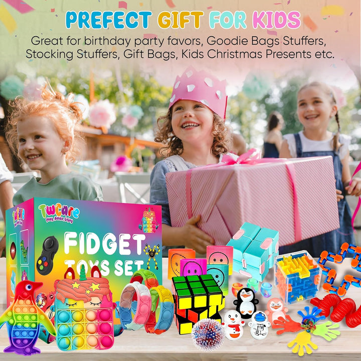 Paquete de 120 juguetes fidget set de regalos sensoriales