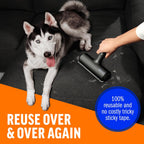 ChomChom Roller Removedor de pelo de mascotas – Rodillo de pelusa reutilizable de tamaño original para gatos y perros en muebles, sofá, alfombra, automóvil, alfombras y ropa de cama – portátil