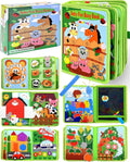 Tablero de actividades para niños pequeños, libro de actividades de