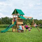 Backyard Discovery - Juego de columpio de madera de cedro Belmont