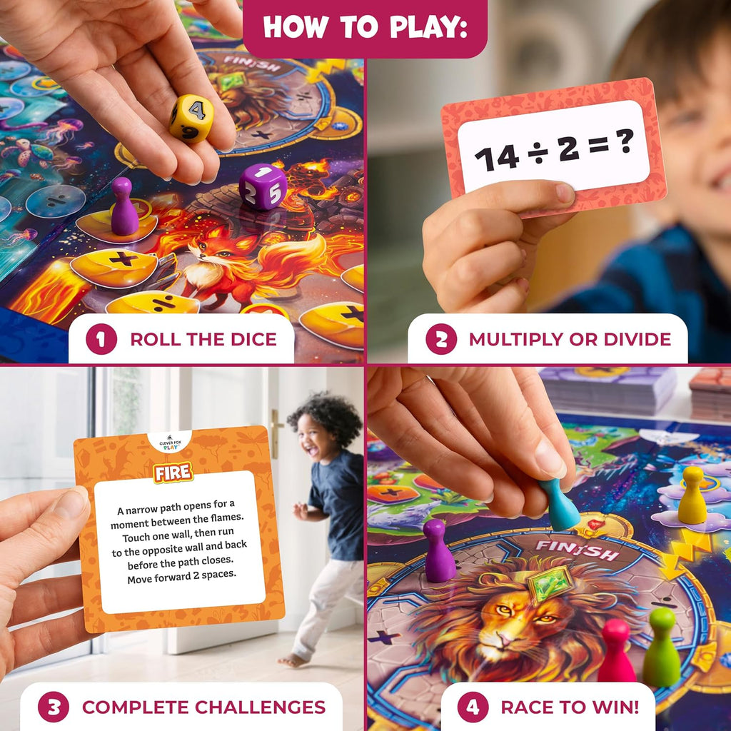 Number Hunter - Juego de mesa de multiplicación y división matemáticas para