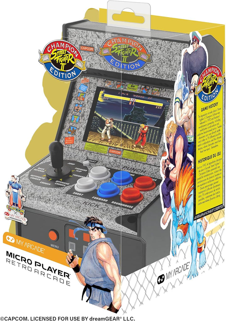 My Arcade - (DGUNL-3283) Micromáquina de arcade Street Fighter 2 Ch...