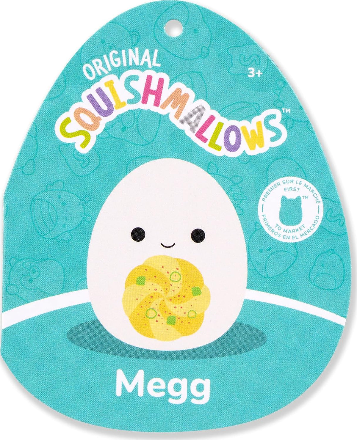 Squishmallows Megg The Deviled Egg original de 14 pulgadas - Peluche oficial de Jazwares (grande)