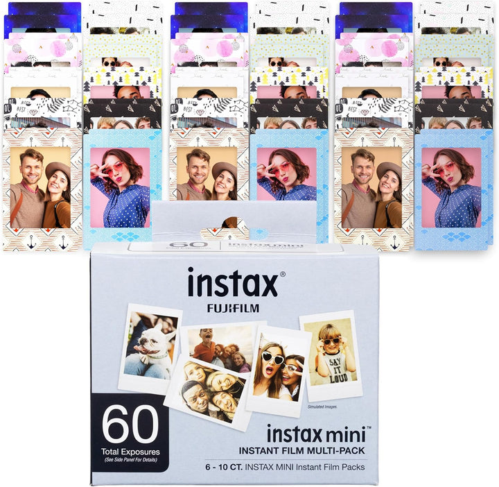 Fujifilm Película Instax Mini (60 hojas), seis paquetes de película...