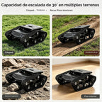 Kit de chasis de tanque robótico metálico con motor DC para Arduino Raspberry Pi DIY