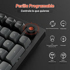 Keychron V5 8K 96% teclado mecánico con cable, frecuencia de sondeo de 8000 Hz QMK teclado programable intercambiable en caliente con Numpad y perilla, retroiluminación RGB, ergonómico para Mac