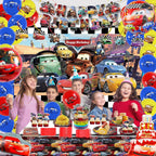 112 piezas de suministros de fiesta de cumpleaños de