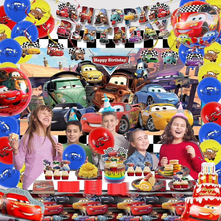 112 piezas de suministros de fiesta de cumpleaños de