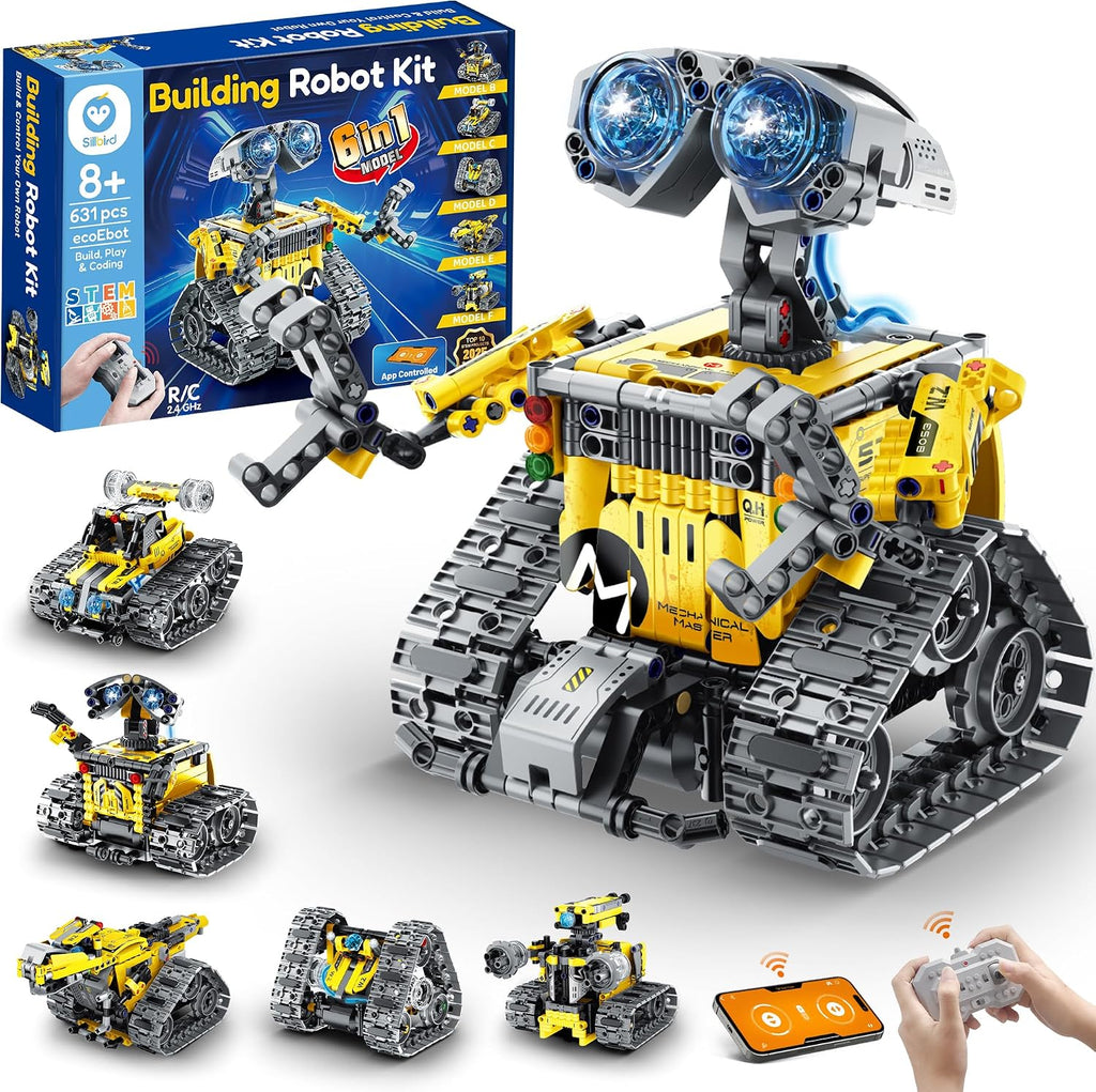 Sillbird Kit de construcción de robot con aplicación y control remoto