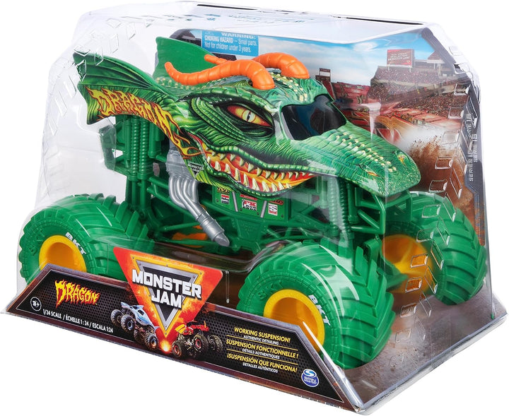 Monster Jam, Camión Monstruo Dragón Oficial, Vehículo de Colección...