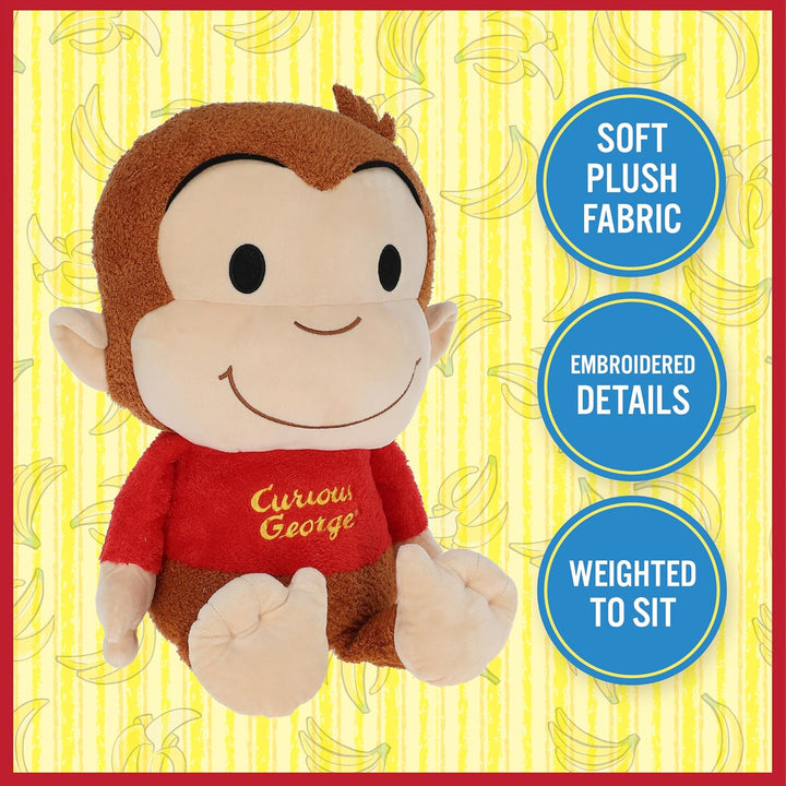 Curious George Cuteeze - Mono de peluche de animal de peluche, boni...