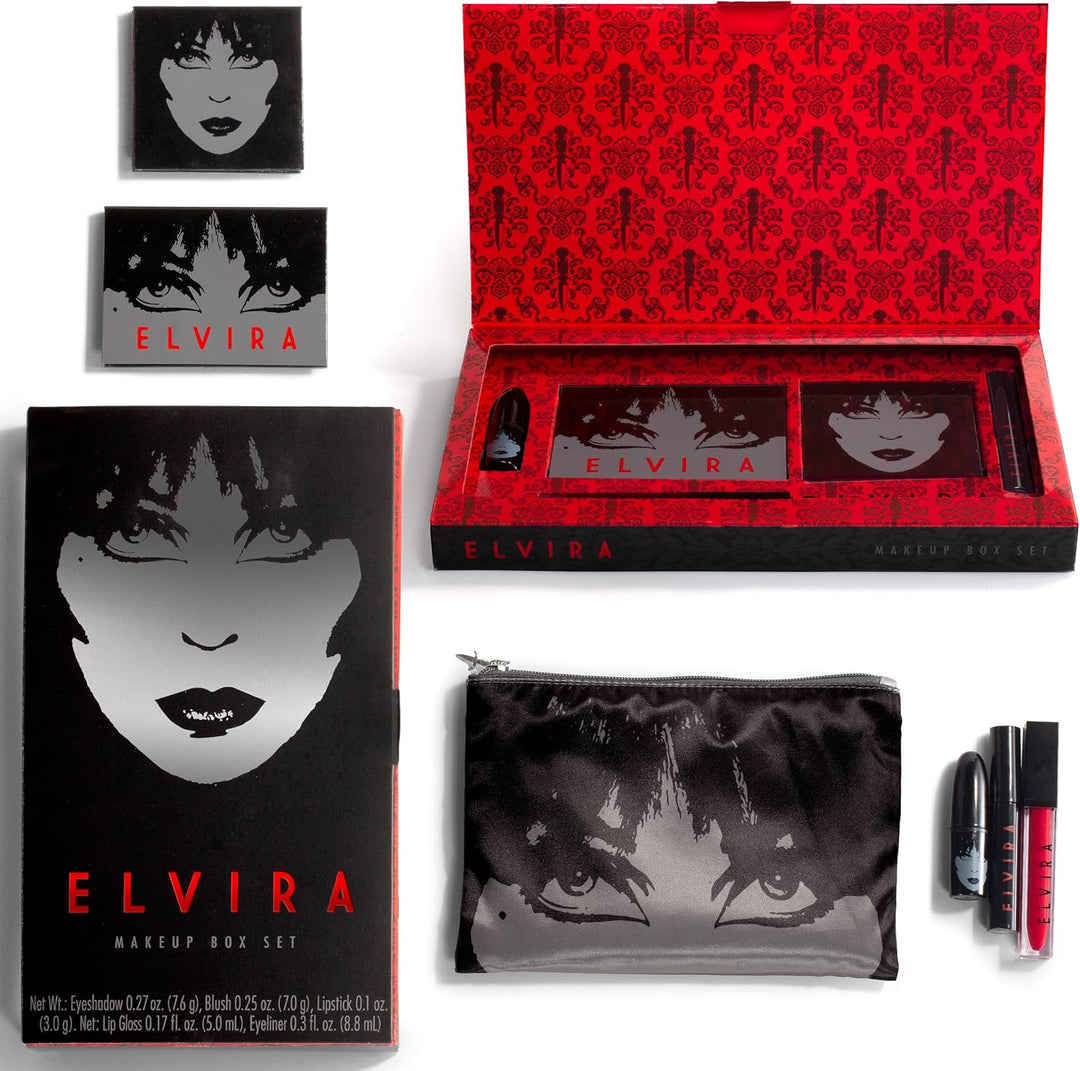 Rubies Kit de maquillaje con licencia oficial de Elvira, juego comp...