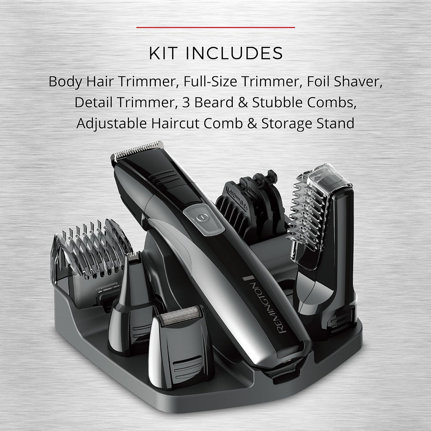 Kit avanzado recargable de aseo corporal Remington de pies a cabeza...