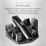 Kit avanzado recargable de aseo corporal Remington de pies a cabeza...