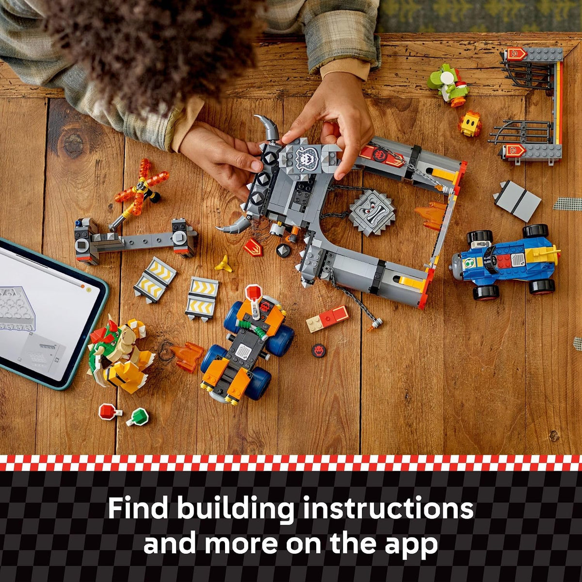 LEGO Super Mario: Mario Kart - Juguete de construcción del castillo de Bowser para niños, juego de simulación para niños y niñas, a partir de 9 años, idea de regalo de Nintendo para jugadores jóvenes, con figuras de juguete de Yoshi y Bowser - 72039