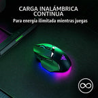 Razer HyperFlux V2 - Alfombrilla y disco de carga inalámbrica para juegos