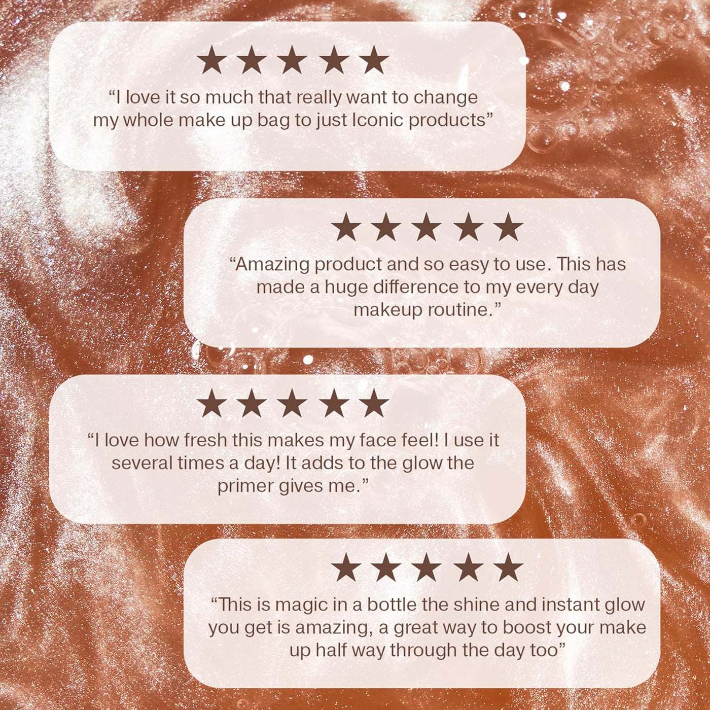 ICONIC LONDON Prep-Set-Glow | Hidratante + Fijador + Spray brillant...