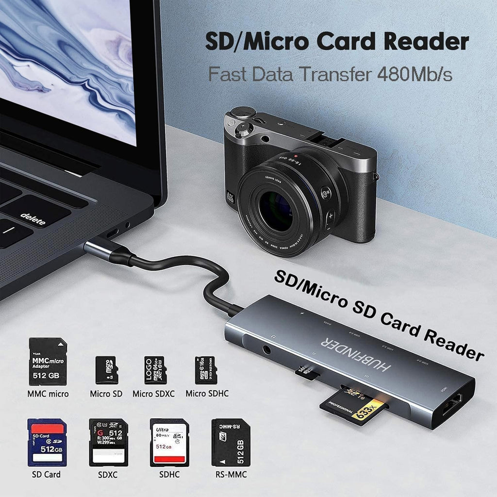 HUBFINDER, hub USB 3.0 de 3 puertos