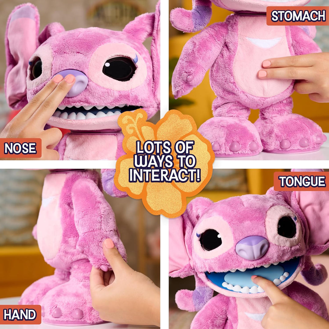 Disney Stitch Ultimate Angel - Juguete de peluche interactivo de 17...
