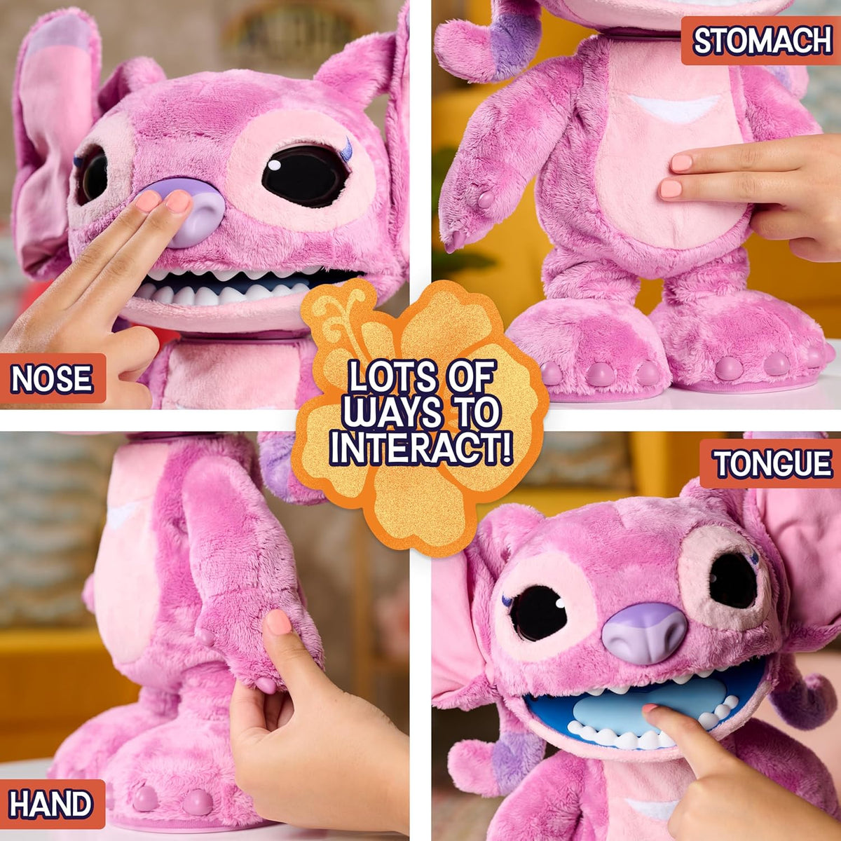 Disney Stitch Ultimate Angel - Juguete de peluche interactivo