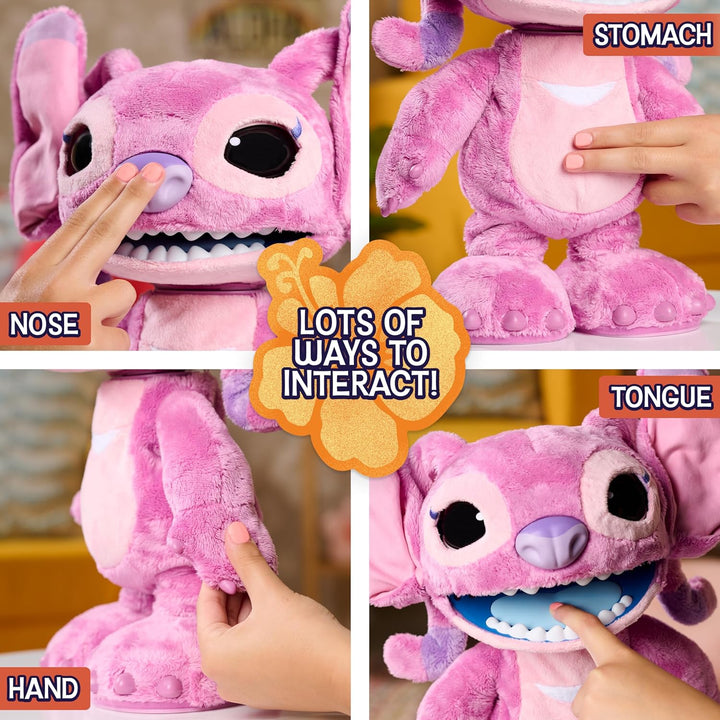 Disney Stitch Ultimate Angel - Juguete de peluche interactivo de 17...